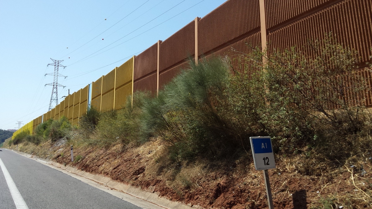 MAIS 8.800M2 DE BARREIRAS ACÚSTICAS, AGORA NA A1 – AUTO-ESTRADA DO NORTE – SANTA IRIA DA AZÓIA/ ALVERCA